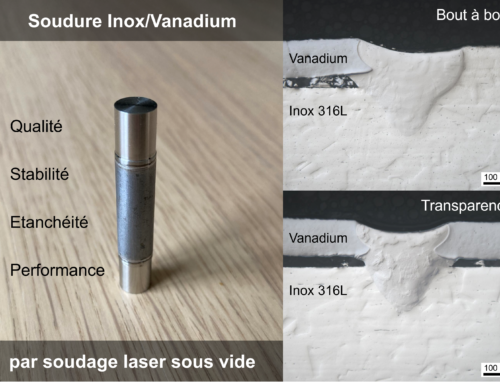 Soudure innovante Inox/Vanadium